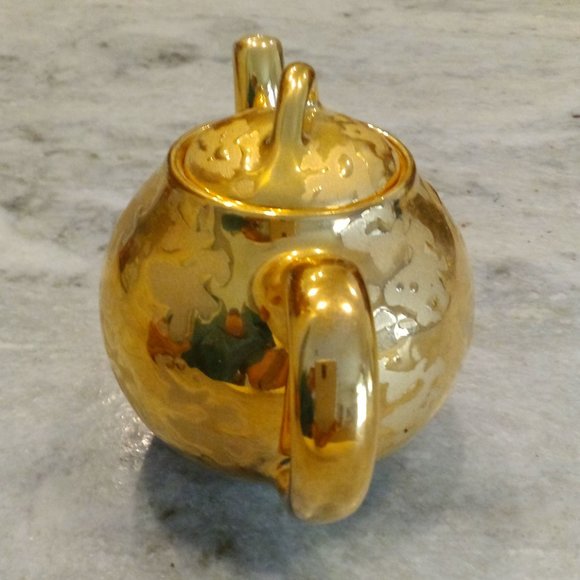 Vintage Holley Ross 22 k Gold Small Tea Pot Excellent Condition - Picture 3 of 6